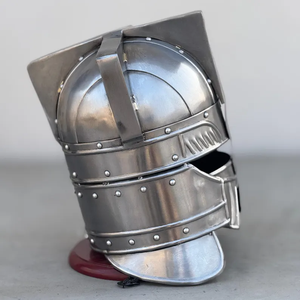 Casco de Guerrero Enano Medieval de Acero Pulido Fundido en 3D, Armadura de Cosplay, Recreación Histórica, Accesorio de Fantasía - Product Image 5