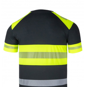 Camisetas de Trabajo de Seguridad Reflectantes de Alta Visibilidad, Unisex, Transpirables, Resistentes al Agua, de Poliéster, con Cinta Reflectante Fluorescente, para Ciclismo y Tráfico - Product Image 4