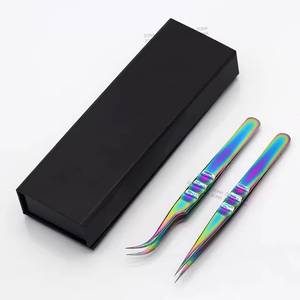 Juego de Pinzas para Pestañas de Acero Inoxidable de Precisión Quirúrgica Morje MS-ET-0007 de 10 mm con Puntas Lisas/Serradas/Dentadas en Caja - Product Image 4