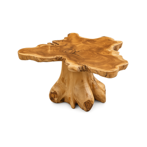 ARTERRA Luxury Modern Irregular Stump Accent <b>Coffee</b> <b>Table</b> Teak <b>Root</b> Organic Salvaged Wood Living Room Furniture - Product Image 1