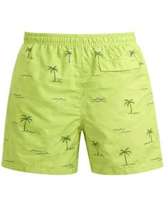 Shorts de Baño Personalizados para Hombre con Estampado de Palmeras, Secado Rápido, Shorts de Playa, Shorts de Verano, Cintura Elástica con Cordón, Proveedor OEM Personalizado - Product Image 2