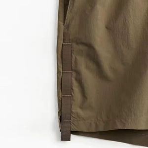Shorts coupe-vent légers en nylon pour homme, séchage rapide, cargo, techwear, décontractés, pour la plage, avec cordon de serrage et poches - Product Image 5