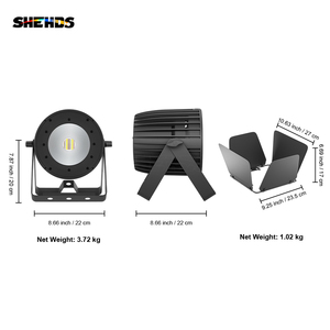 Projecteur PAR LED SHEHDS 200W COB RGBWA UV 6-en-1 pour éclairage de scène, modèle exclusif, qualité studio et théâtre - Product Image 4