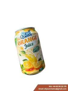 Jus d'orange Suri 330ml en canette, boisson aux fruits 100% naturelle, origine Vietnam (ELLY-WA +84 82 95 26 179) - Product Image 1