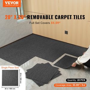 Piastrelle per Moquette Imbottite Morbide Riutilizzabili 50x50 cm, Facili da Installare Fai-da-te con Imbottitura Integrata per Camera da Letto, Ufficio Domestico, Soggiorno - Product Image 2