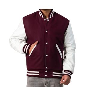 Chaqueta Varsity de Lana para Hombre, con Diseño Bordado, Estilo Urbano, Cómoda, Transpirable, para Invierno, Tallas y Colores OEM - Product Image 6