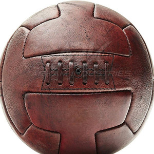 Ballon de football en cuir antique élégant, finition douce en cuir véritable, fabriqué au Pakistan - Product Image 5