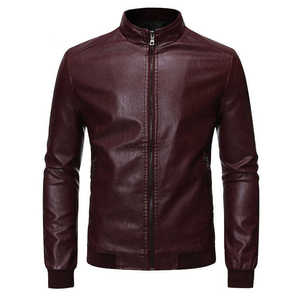 Chaqueta de Cuero Transpirable de Alta Calidad para Hombre 2026, Hecha a Medida, Nueva Moda, Estilo Motero, Cuello Alto, con Bolsillos Decorativos - Product Image 2