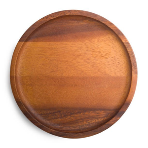 Fabricante de fábrica barato plato de madera de acacia, forma redonda de madera para servir especias platos de frutas hechos por Artesanías de media luna - Product Image 4