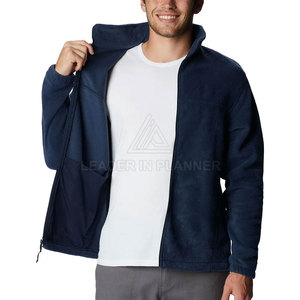 Veste d'hiver en polaire à fermeture éclair intégrale, col rabattu uni, couleur unie - Product Image 4