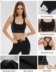 Conjuntos Deportivos de 2 Piezas para Mujer, Leggings de Cintura Alta con Sujetador Deportivo de Alto Impacto, Conjuntos de Yoga - Product Image 2