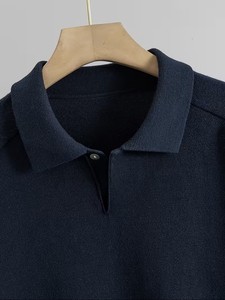Suéter de punto para hombre, estilo casual, de color liso, con cuello medio abierto, para otoño/invierno, de Bangladesh. - Product Image 3
