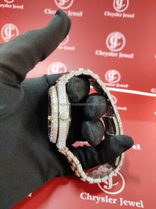 Nouvelle tendance montre Moissanite pour lui prêt à stocker disponible auprès de prix abordables meilleur vendeur fournisseur fabricant de l'Inde - Product Image 4