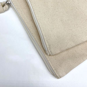 Bolsa de Maquillaje Reutilizable de Yute Natural con Cierre de Cremallera, Bolsa de Cosméticos Ecológica - Product Image 3