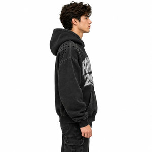 Tenue tendance et à la mode pour l'hiver, sweat à capuche pour homme, meilleur article, séchage rapide, sweat à capuche basique en coton mélangé pour homme - Product Image 4