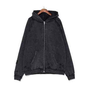 Sweat à capuche zippé pour homme, en coton confortable, décontracté, pour tous les jours, vêtements de mode - Product Image 1