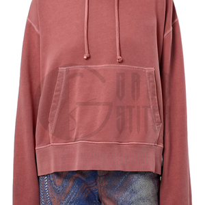 Sudadera con Capucha Oversize para Mujer, Estilo Casual Urbano, Forro Polar, Bolsillo Canguro, Mezcla de Algodón, Prenda de Moda - Product Image 4
