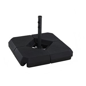 Base de sombrilla de acero para sombrillas de patio, con 4 pesas rellenables, para mayor estabilidad - Product Image 1