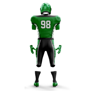 Uniforme de football américain léger en polyester recyclé, coupe classique, respirant - Product Image 2