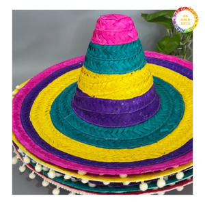 Chapeau de paille mexicain fait main à large bord pour festival, fête, déguisement – Fournisseur OEM en gros - Product Image 6