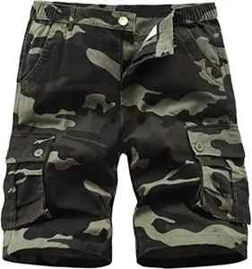 Shorts cargo utilitaires camouflage pour homme, séchage rapide, tactiques, streetwear d'été, multi-poches, décontractés - Product Image 1