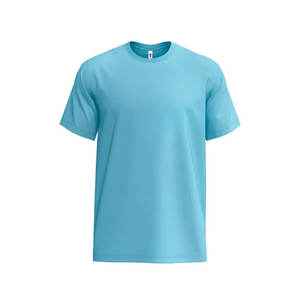 T-shirts pour hommes en mélange de coton doux, col rond, tailles S à 4XL, coupe athlétique, t-shirts basiques unis et à logo, 60 % coton, 40 % polyester - Product Image 4