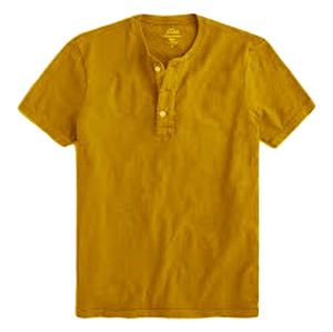Camiseta 100% de algodón con Apertura frontal para hombre, camisa de calidad prémium de manga larga con cuello redondo, camisetas Vintage - Product Image 5