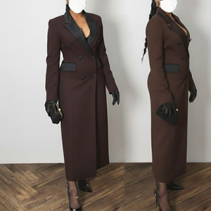 Blazer pour femmes, dernier design, couleur unie, manches longues, un seul bouton, blazers de bureau, costumes pour femmes, vestes pour femmes d'affaires - Product Image 2