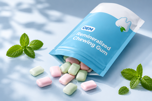 Fabricante de Suplementos para el Cuidado Bucal, Chicle Remineralizado de Marca Privada OEM - Product Image 3