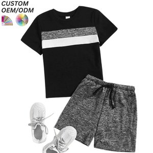 Conjunto de Ropa Casual para Niños Personalizado, Camiseta y Pantalones Cortos 100% Algodón con Estampado Animal para Todas las Temporadas, Venta al Por Mayor OEM/ODM - Product Image 6