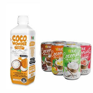 Bebida de Leche de Coco Saborizada en Lata de Aluminio de 330 ml, 10% Brix, Paquete de 24 Latas, VINUT OEM ODM, Marca Privada, Venta al por Mayor, ISO, BRC - Product Image 1