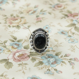 Natural Nuummite Gemstone <b>Ring</b> 925 Sterling Silver Rose Gold Yellow Gold Plated Vintage Handmade <b>Statement</b> Jewelry Gift for Men - Product Image 6