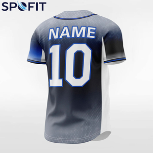 Camiseta de Béisbol Personalizada, Nueva, 100% Poliéster, Tejido Sublimado, Transpirable, Cómoda, Ropa de Entrenamiento Profesional para Equipos - Product Image 4