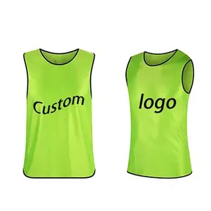 Custom Made Adults Soccer Bibs Breathable Comfortable High Quality Sports Wear Custom Logo Colors Silk <b>Screen</b> Printing - Product Image 1