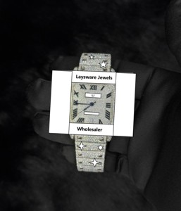 Reloj de Pulsera de Acero Inoxidable de Lujo Personalizado con Marca, Estilo Hip Hop Original de Alta Calidad con Diamantes Moissanite - Product Image 1