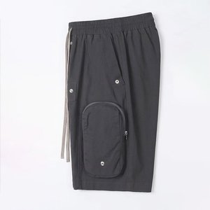 Shorts décontractés tendance streetwear en coton anti-rides style dark, taille mi-haute, grandes poches, cordon de serrage, design utilitaire, vente en gros - Product Image 4