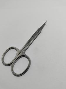 Tijeras para cutículas de grado quirúrgico, acero inoxidable alemán, hoja curva de punta extrafina, 3.5 pulgadas, tijeras para manicura - Product Image 3