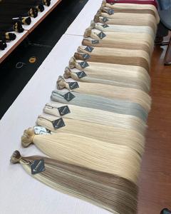 Extensions de cheveux raides Extensions de cheveux vierges Bande de bonne qualité Longue durée Droite - Product Image 2