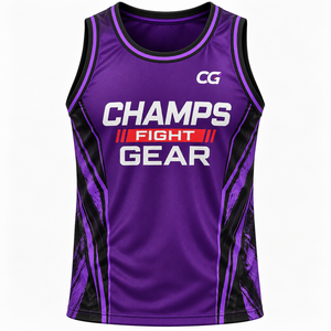 Débardeur de boxe sans manches en tricot pour femme, vente en gros ODM, vêtements de sport performants, séchage rapide, respirant, pour entraînement en salle de sport - Product Image 4