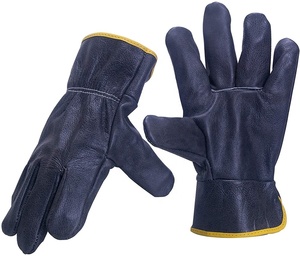 Gants de sécurité en cuir, gantlet, manicle de travail robuste, tenue de travail de Construction, - Product Image 1