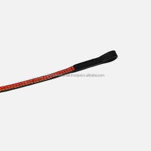 Productos ecuestres de carreras de caballos personalizados, pedrería de cristales rojos, banda decorativa para cejas de caballo de cuero negro Premium - Product Image 6