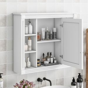 Moderno Armadietto da Bagno a Parete 35 X 28 con Specchio per Bagni Contemporanei - Product Image 2