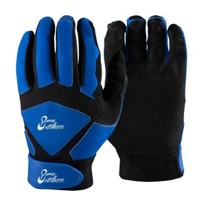 Guantes de béisbol de alta calidad color marrón con puño largo y correas dobles - Product Image 4