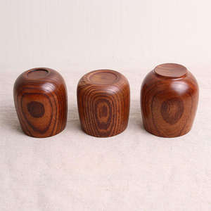 Tasse en bois faite à la main en bois naturel, tasse à café ou à thé, vaisselle écologique, logo personnalisé, fournisseur en gros - Product Image 6