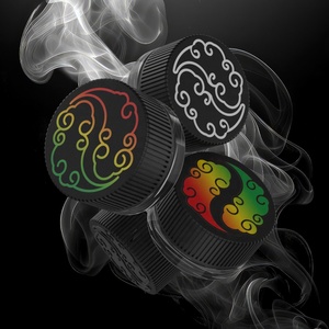 Custom 3g 5g 9g 10g 30g 0.1oz tiny Child-Resistant CR Rosin Concentrate Glass Jar with Screen Print Chrome <b>Paint</b> UV CR Lid - Product Image 1