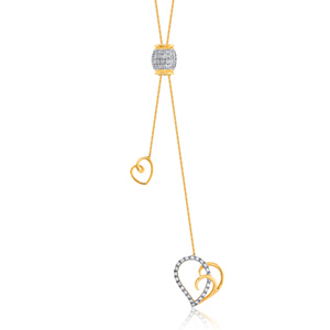 GLEAMORA ENTERPRISE Pendentif en or blanc avec diamant de laboratoire, motif œil porte-bonheur, taille brillant, pour femme, tendance, usage quotidien, 14K, 6,17g - Product Image 1