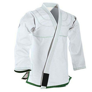 Ensemble de tenue de Taekwondo blanche pour adultes unisexe, 100% coton, durable, coupe classique, vêtements d'arts martiaux - Product Image 2
