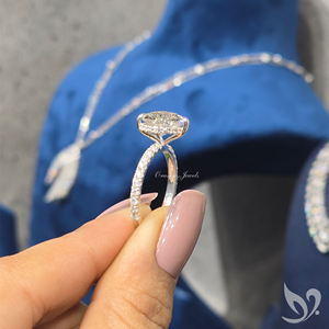 Anillo de Compromiso con Diamante Cultivado en Laboratorio, Corte Corazón, 1CT, Certificado por IGI |   Anillo de Oro Sólido de 10K con Acentos Solitarios - Product Image 5