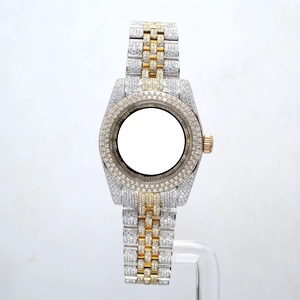 Montres RUDRA JEWELS, luxe vintage, acier inoxydable, mouvement automatique mécanique japonais, 12 sport, élégant, cristal moissanite, 39 mm - Product Image 6