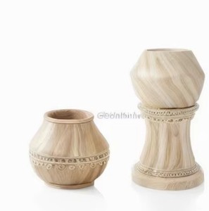 Wood Bakhoor Burner for Arabic Ramadan-<b>Eid</b> Wedding Gift Eco-Friendly Indian Home Crafts - Product Image 3